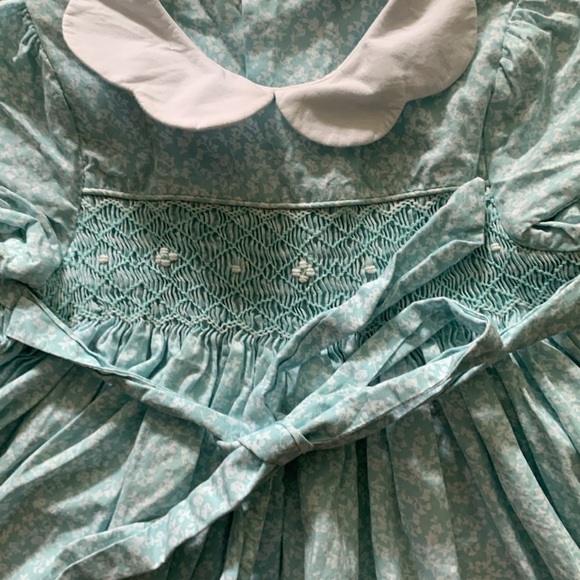 EdgeHill Collection 2T Blue Floral Kids Vintage Dress cottage core vintage style - Picture 4 of 6